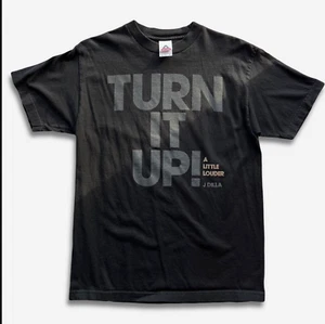 J Dilla "Turn It Up!" Stones Throw Ruff Draft XXL T-shirt + 2 RARE Dilla CD's! - Picture 1 of 6