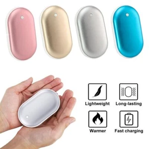 Rechargeable Hand Warmer 5000mAh USB Heater Power Bank Electric Pocket Warmers - Picture 1 of 16