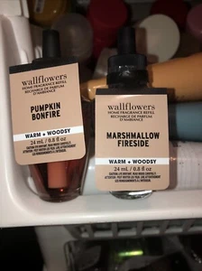 2 recambios de flores de pared para baño y cuerpo hoguera de malvavisco junto al fuego y calabaza - Imagen 1 de 2