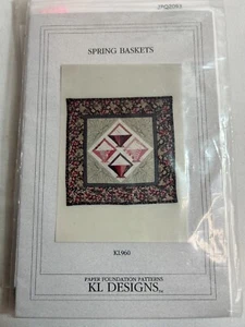 Quilt Muster FEDERKÖRBE KL Design Quilts 14" quadratisch - Bild 1 von 3