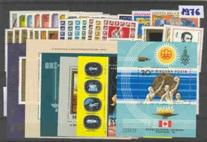 Hungría MNH 1976 Año Completo *** 64 Sellos Nuevos + 6 Hojas Bloque - Imagen 1 de 1