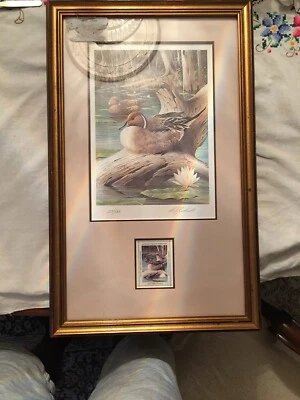 1987 NATL WILDLIFE FED CONSERVATION STAMP Signed And Numbered128/500A.J.RUDISILL - Image 1 of 4