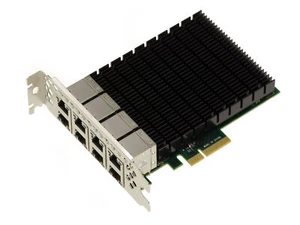 Carte réseau PCIe 8 PORTS LAN GIGABIT ETHERNET RJ45 10 100 1000Mb INTEL I350 - Photo 1/4