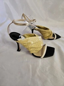Jimmy Choo Sun gel sbiancato stampa serpente tacco alto (36) US 6 - Foto 1 di 10