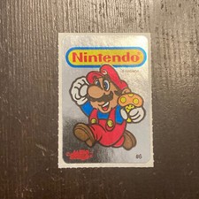 Vtg 1990 Super Mario Bros. Mushroom Nintendo Mello Smello Foil Sticker 90s RARE!
