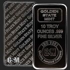 10 Troy oz Silver Bar - Golden State Mint (ISO) MADE IN USA MINT FRESH