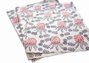 Beautiful Flower Printed Lokta Paper Handmade Wrapping Sheets - Picture 1 of 9
