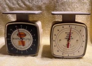 2 Bilance controllo porzioni vintage anni 70 - Pelouze Scale Co. - rare vecchie bilance - Foto 1 di 5