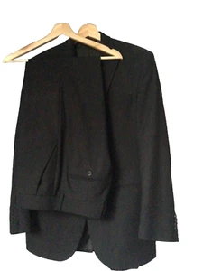 Anzug Jugendliche, Tanzkurs, Abiball, Abschlussball…. dunkel, schmale Streifen - Bild 1 von 4