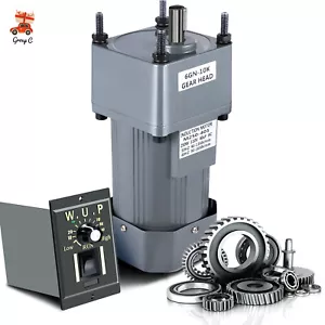 AC110V Geared AV Motor 135 RPM Single-phase Gearmotors W/ Speed Controller - Picture 1 of 24