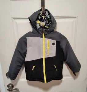 Canyon River Blues Boys Winter Jacket (5/6) Black Gray Yellow No Liner - Picture 1 of 6