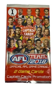 AFL TEAMCOACH 2018 TARJETAS CAPITANES x 150 (2 tarjetas por paquete) NUEVAS selladas de fábrica - Imagen 1 de 24
