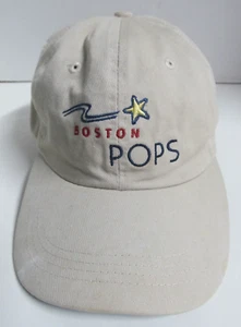 BOSTON POPS:  Khaki Ball Cap with Embroidered Logo ~ Adjustable Back   (679b) - Picture 1 of 6