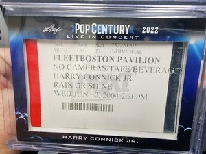 2022 Leaf Metal Pop Century Live In Concert Ticket Relics Harry Connick Jr