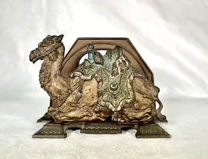 Antique Judd Camel Cast Iron Desk Letter Holder - Picture 1 of 10