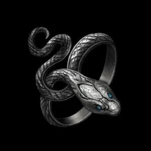 Dark Souls III Covetous Silver Serpent Ring Snake Ring Dekoration Fashion Ring - Bild 1 von 17