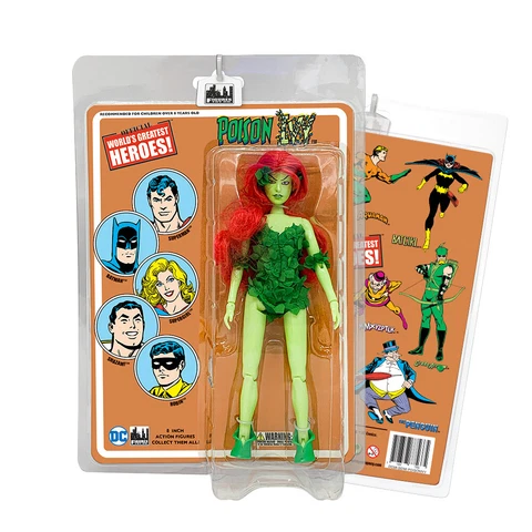 DC Comics 8 Inch Action Figures with Retro Cards: Poison Ivy Green Skin Variant Cover