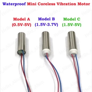Wasserdicht DC1,5V 3V 3,7V 5V Mini 7 mm Kernloser Vibrator Motor Vibrationsmassagegerät - Bild 1 von 27