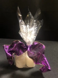 Holiday White 2er Set Votivkerzen mit französischem Drahtband - Bild 1 von 2