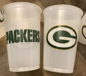Green Bay Packers NFL Pro Football Sports Banquet Party 20 oz. Plastic Cups Beer - Picture 1 of 7