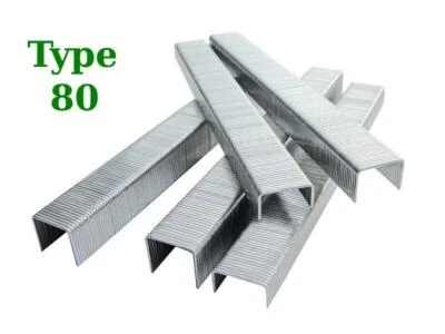 Type 80 series 6 8 10 12 14 16 mm Gauge 21 galvanised upholstery staples