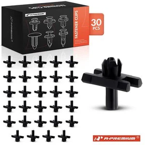 A-Premium 30x 6.3mm Nylon Body Side Moulding Retainer Clips with Sealer for BMW - Bild 1 von 10