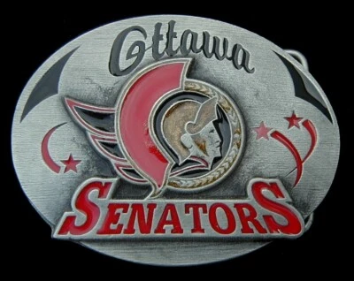 VINTAGE OTTAWA SENATORS LIMITED EDITION COLLECTIBLE BELT BUCKLE #1222/5000 Foto 1 de 2