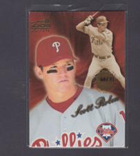 1999 PACIFIC AURORA OPENING DAY ISSUE #143 SCOTT ROLEN PHILLIES SP #/31 EXMT