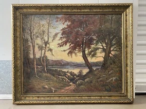 🔥 Fine Antique California Impressionist Plein Air Landscape Oil Painting, 1936 - Picture 1 of 24