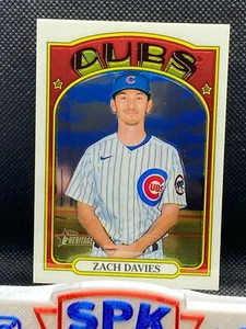 2021 Topps Heritage High Number ZACH DAVIES CHROME 269/999 CUBS #643 - Picture 1 of 1