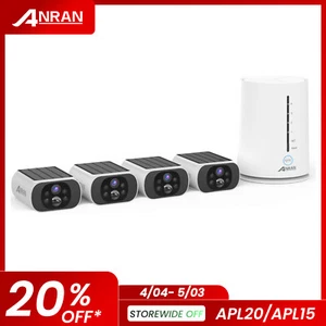 ANRAN 4MP Solar Security Camera System Battery Powered Outdoor Wireless WiFi Cam - Picture 1 of 19