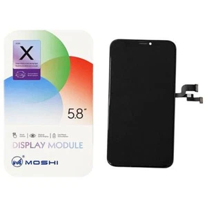 LCD DISPLAY GLAS TOUCHSCREEN BILDSCHIRM ORIGINAL MOSHI INCELL FÜR APPLE IPHONE X - Bild 1 von 5