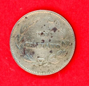 ECUADOR   1  CENTAVO 1909  KM # 58   F-VF. - Picture 1 of 2