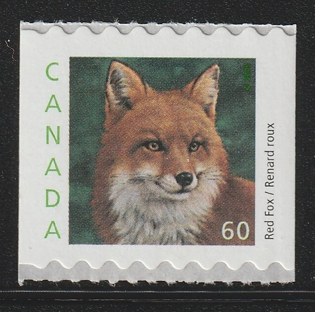 Canada #1879, Medium-Value Wildlife Definitives-Coils Red Fox, MNH 2000 - Image 1 of 1