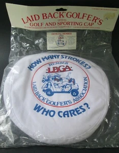 Vtg. Laid Back Golfer's Association LBGA Member CAP White / Sealed Orig. Package - Picture 1 of 4