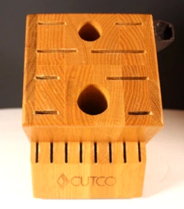 Cutco Homemaker 18 Slot Wood Knife Block No Knifes - Picture 1 of 6
