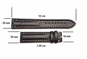 EBERHARD braun Armband 20mm 071 Navymaster 32021 32022 32023 32024 32029 32112 NEU - Bild 1 von 6