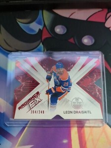 Leon Draisaitl 2022-23 UD SPx #RFX-35 Radiance FX Red /249 - Edmonton Oilers