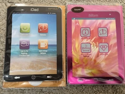NIP 2 Papyrus Happy Mothers & Fathers Day Cards IMOM IDAD Sound $17 iPhone New - Image 1 of 2