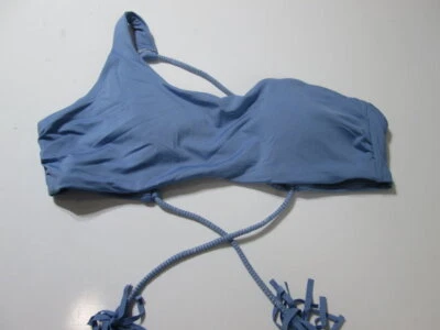 Top de bikini Red Carter para mujer talla 42 azul polvoriento forrado correa para un hombro borlas Foto 1 de 4