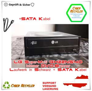 LG Super-Multi GH22NS40 interner DVD-Brenner Laufwerk in Schwarz + SATA Kabel - Bild 1 von 4