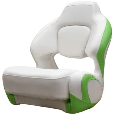 Chaparral Boat Captains Helm Seat 31.00591 | H2O White Lime Green - Image 1 of 4