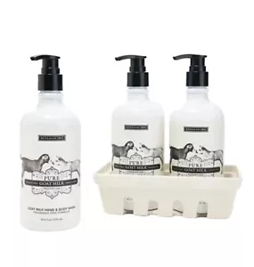 Beekman 1802 Goat Milk Hand Wash and Lotion Caddy Set-Unscented-NEW SEALED - Picture 1 of 4