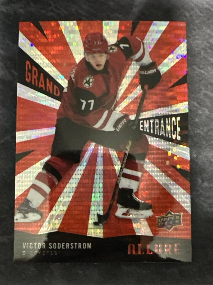 2020-21 Upper Deck Allure Grand Entrance GE14 Victor Soderstrom Arizona Coyotes - Image 1 of 2