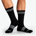 Lot of 6 Pairs New Bombastic socks Unisex Calf/High Solid Black Support  M8-12