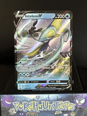 Pokemon Card Inteleon V SWSH016  Sword & Shield Black Star Promo Half Art NM - Image 1 of 2