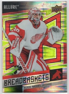 2021-22 Allure Alex Nedeljkovic BB-7 Red Wings Breadbaskets Green Rainbow SN /99 - Picture 1 of 1