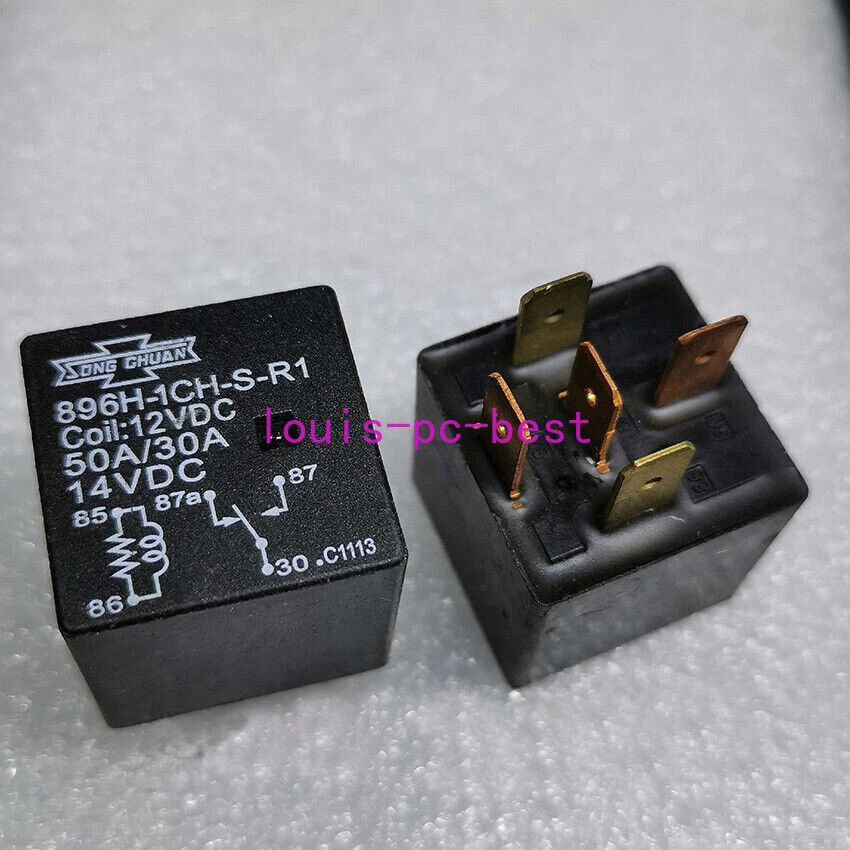 Song Chuan 896H-1CH-S-R1 12VDC 50A Automotive Relay 5pin - Image 1 of 1