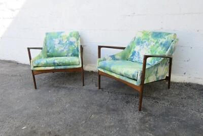 Par de sillas de salón modernas danesas Kofod Larsen Selig 5943 Foto 1 de 4