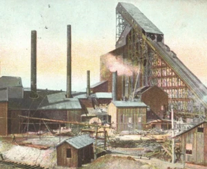 Cranberry Colliery Hazelton Pennsylvania Mill Postcard 1908 Rotograph Germany - Picture 1 of 3